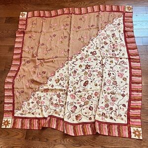 Floral Embroidered Shawl/Scarf